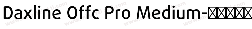 Daxline Offc Pro Medium字体转换